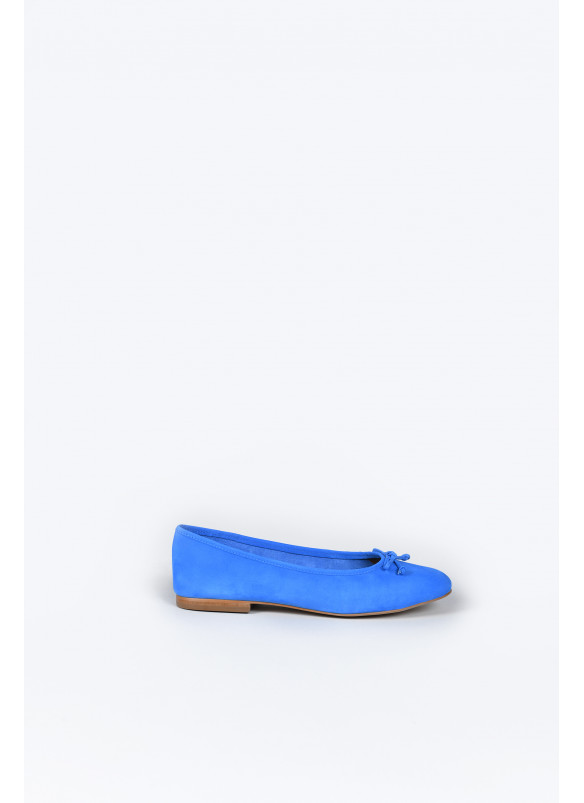 SALOME CUIR VELOURS BLEU