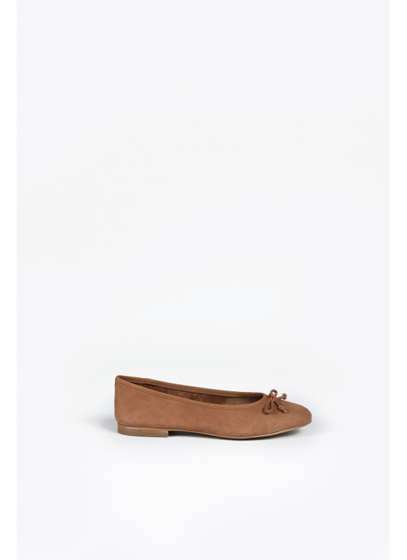 SALOME CUIR VELOURS CAMEL